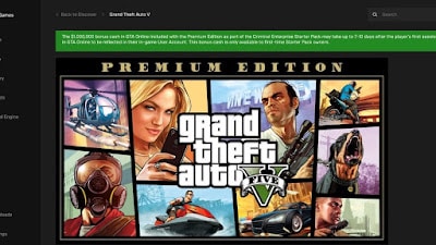 How to download GTA Five V for free for PC laptop  from the Epic Games Store