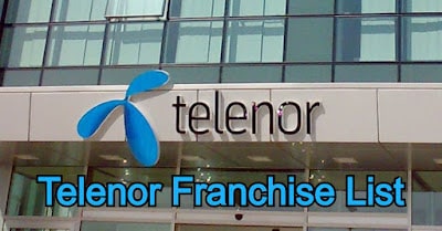 Telenor Franchise List All over Pakistan - telenor franchise near me