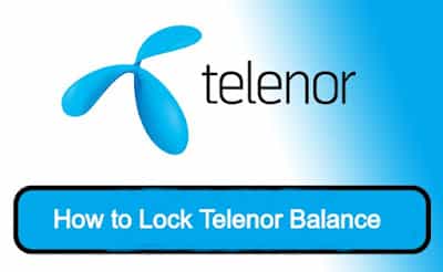 telenor balance lock code