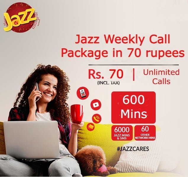 jazz weekly call package 190 rupees check code