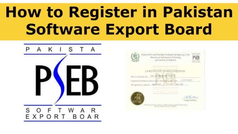 How to Register in Pakistan Software Export Board